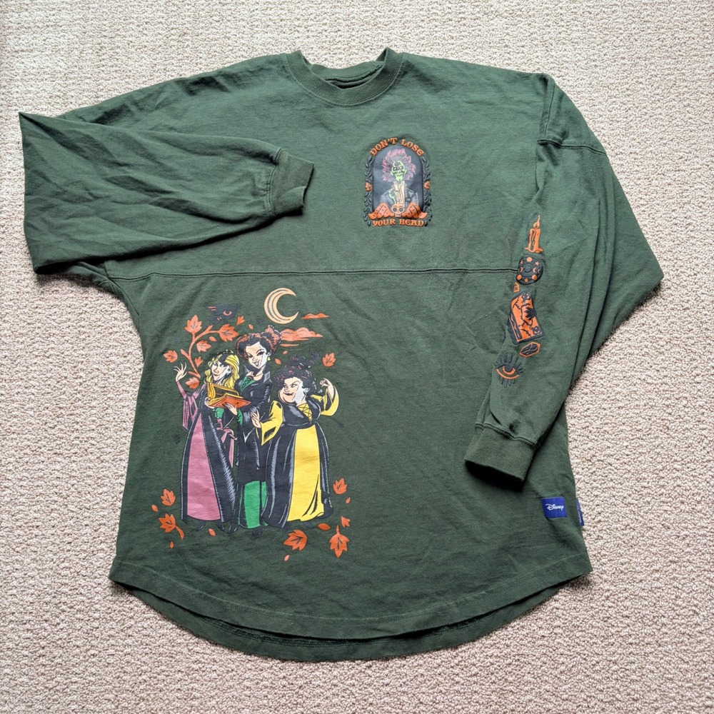 Disney Hocus Pocus Spirit Jersey Mens Medium Green Sanderson Sisters